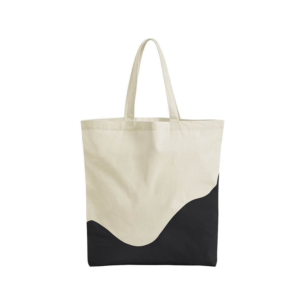 Organic Cotton Wave Print Maxi Tote